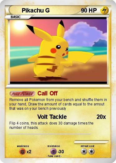 Pokemon Pikachu G
