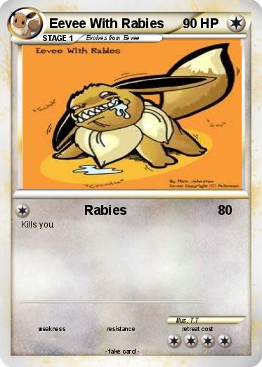 Pokemon Eevee With Rabies
