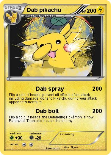 Pokemon Dab pikachu