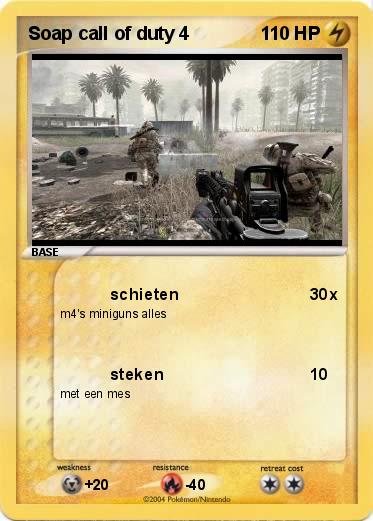 Pokemon Soap call of duty 4