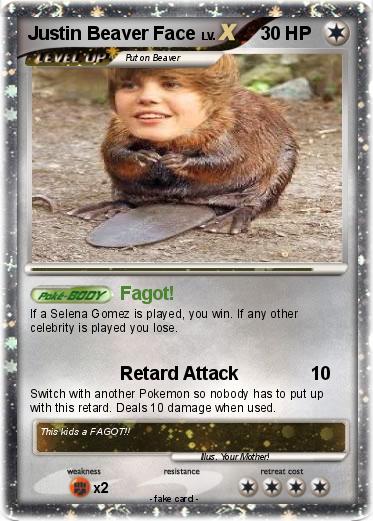 Pokemon Justin Beaver Face