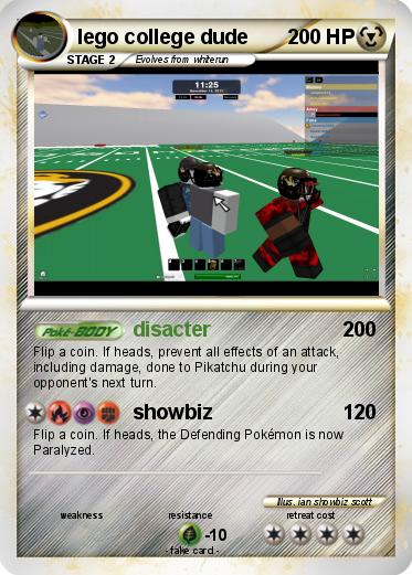 Pokemon lego college dude