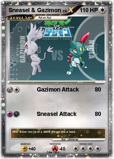 Pokemon Sneasel & Gazimon