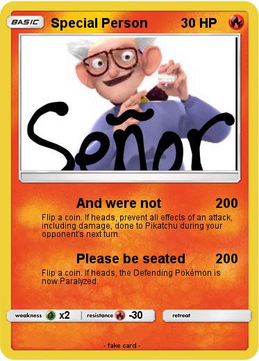 Pokemon Special Person