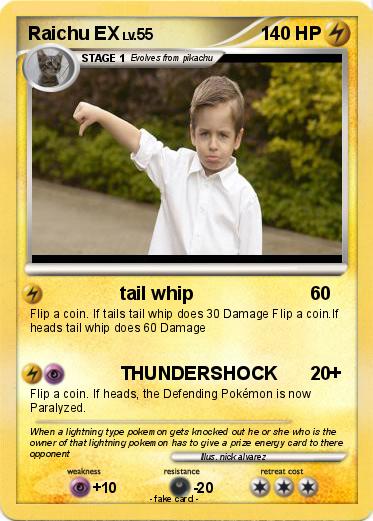 Pokemon Raichu EX