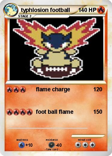 Pokemon typhlosion football