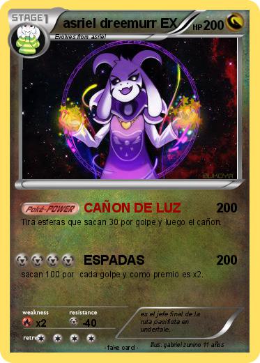 Pokemon asriel dreemurr EX
