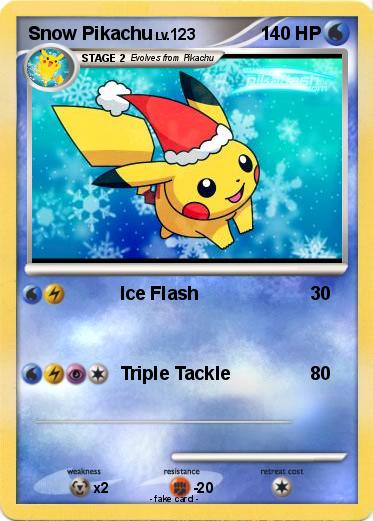 Pokemon Snow Pikachu