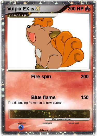 Pokemon Vulpix EX
