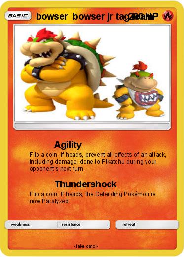 Pokemon bowser  bowser jr tag team