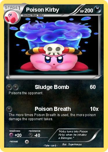 Pokemon Poison Kirby