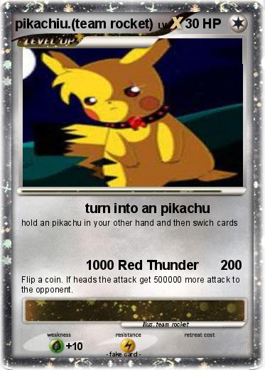 Pokemon pikachiu.(team rocket)