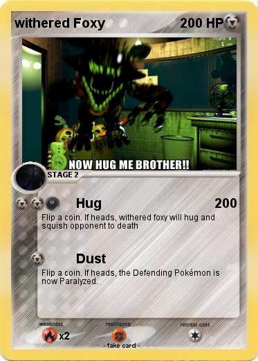 Pokemon withered Foxy
