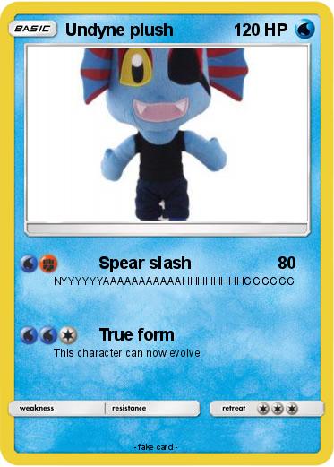 Pokemon Undyne plush