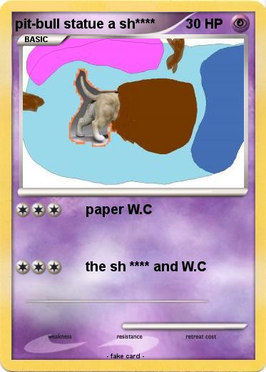 Pokemon pit-bull statue a sh****