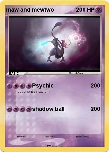 Pokemon maw and mewtwo