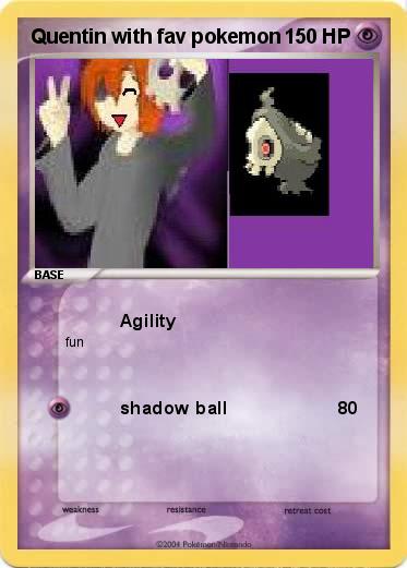 Pokemon Quentin with fav pokemon