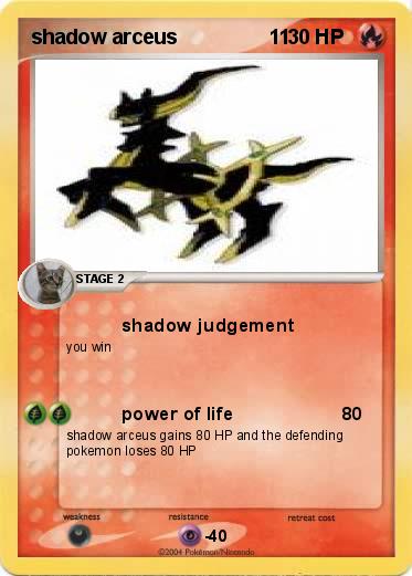 Pokemon shadow arceus                11