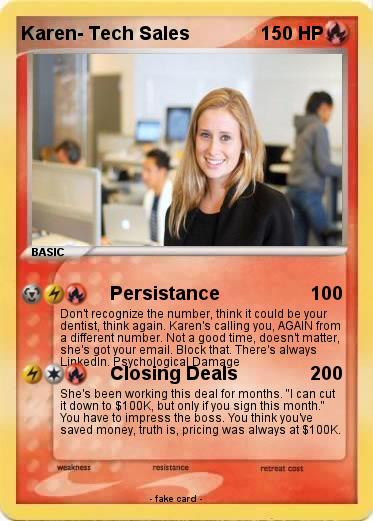 Pokemon Karen- Tech Sales