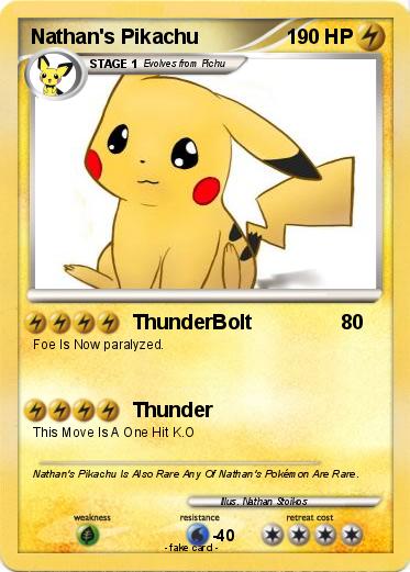 Pokemon Nathan's Pikachu