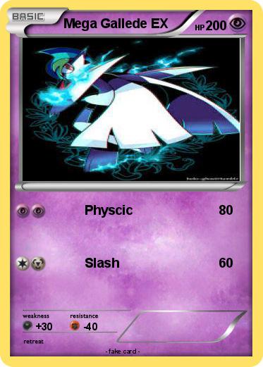 Pokemon Mega Gallede EX