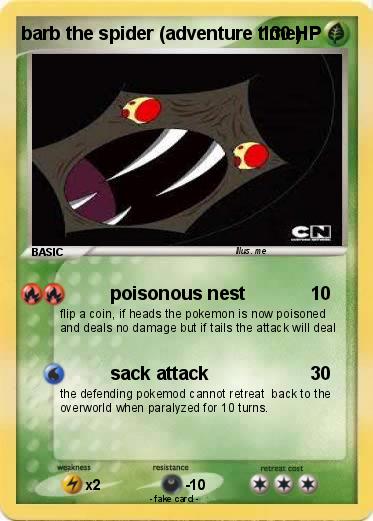 Pokemon barb the spider (adventure time)