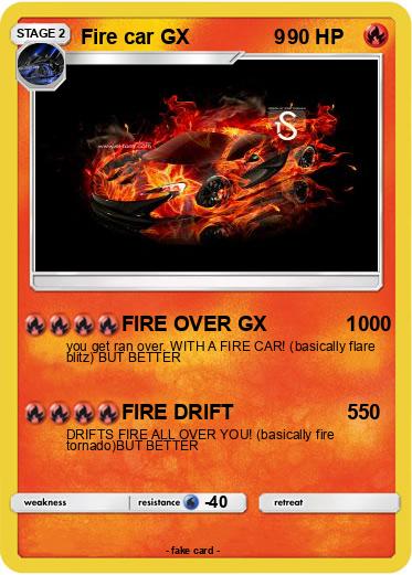 Pokemon Fire car GX               9