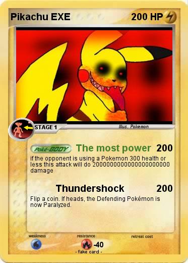 Pokemon Pikachu EXE