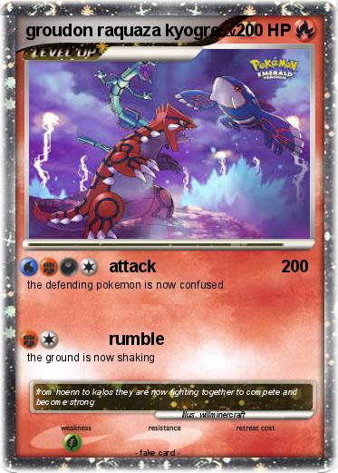 Pokemon groudon raquaza kyogre