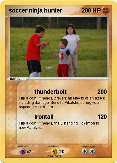 Pokemon soccer ninja hunter