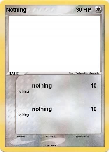 Pokemon Nothing