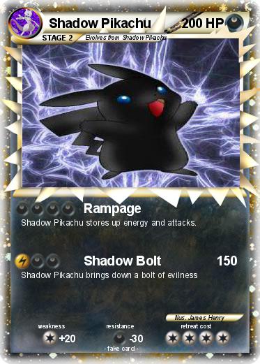 Pokemon Shadow Pikachu