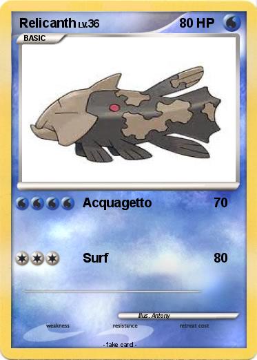 Pokemon Relicanth
