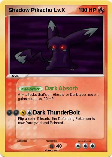 Pokemon Shadow Pikachu Lv.X