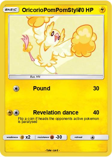 Pokemon OricorioPomPomStyle