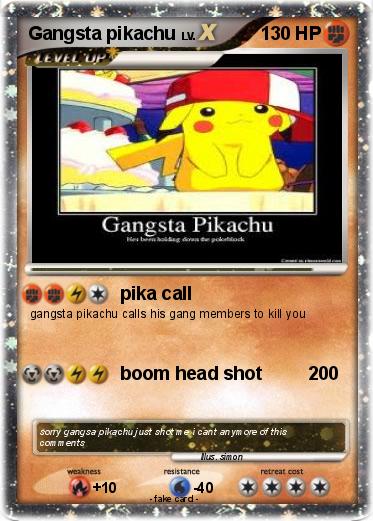Pokemon Gangsta pikachu