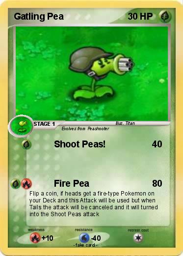 Pokemon Gatling Pea