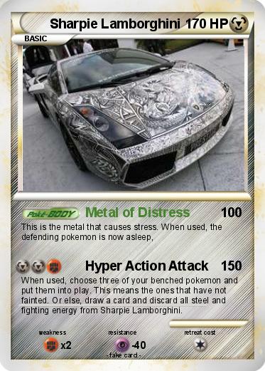 Pokemon Sharpie Lamborghini