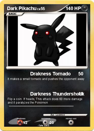 Pokemon Dark Pikachu