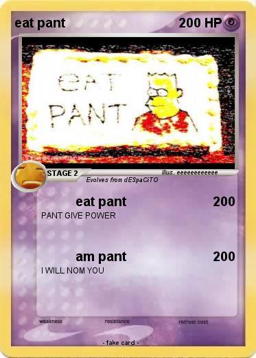 Pokemon eat pant