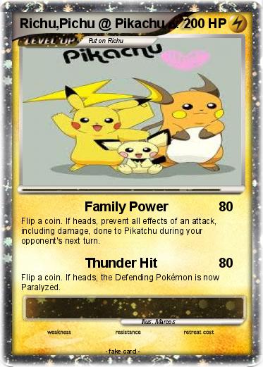 Pokemon Richu,Pichu @ Pikachu