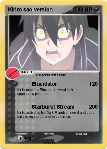 Pokemon Kirito sao version