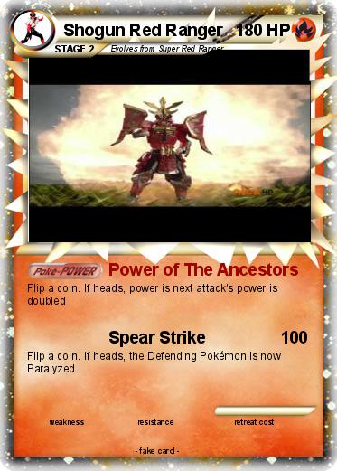 Pokemon Shogun Red Ranger