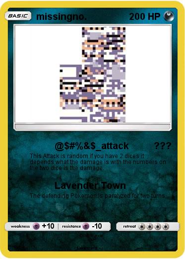 Pokemon missingno.