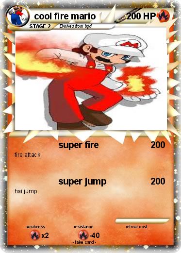 Pokemon cool fire mario