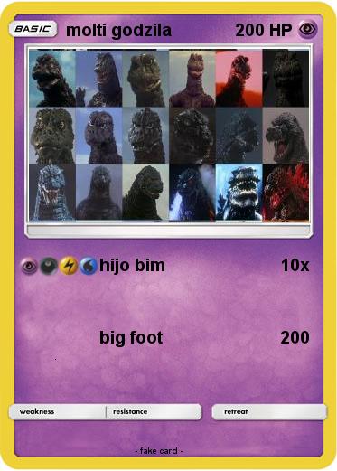 Pokemon molti godzila