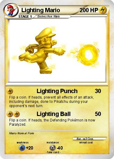 Pokemon Lighting Mario