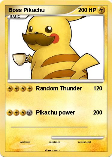 Pokemon Boss Pikachu
