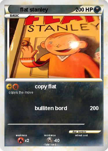 Pokemon flat stanley