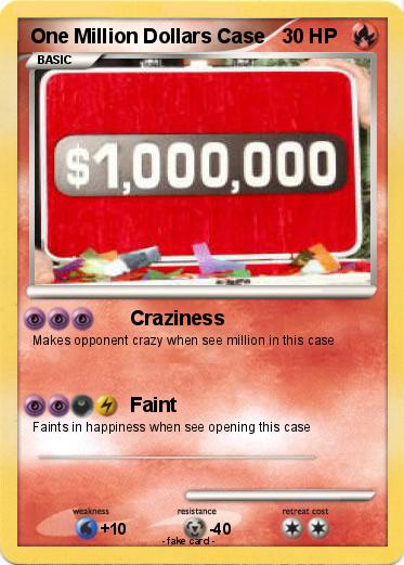 Pokemon One Million Dollars Case